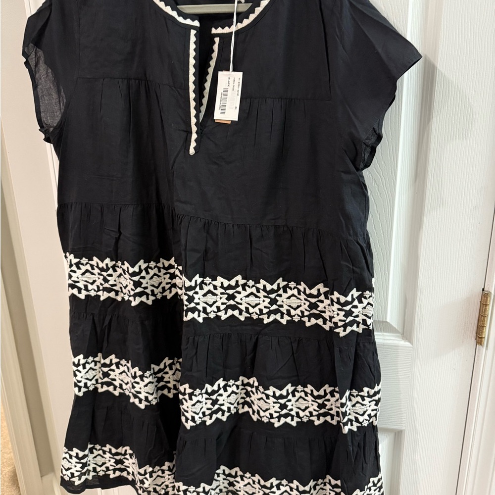 Roller Rabbit Black and White Kids Dress